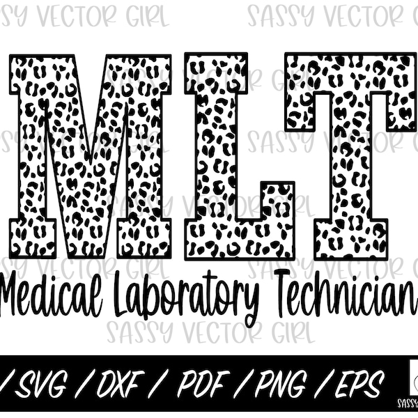 MLT svg, MLT png, Medical Laboratory Technician, Med tech png, Lab tech png, Cut File for Silhouette and Cricut, Instant Download