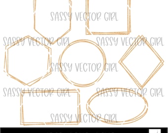 Golden Frames png, Border Frames Bundle, Gold Border svg, Geometric Gold Glitter Frames, Gold Frames Clipart, Frames for Invitation png