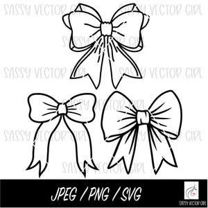 Ribbon Coquette Bow Svg, Cute Coquette Bow Svg, Retro Bow png, Ribbon Bow svg, Bow Cut File, Ribbon SVG, Bow svg, Hand Drawn Bow Clip Art