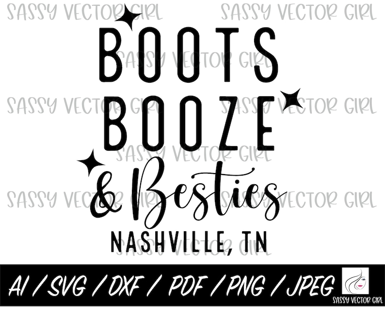 Boots Booze and Besties svg, Nashville Trip svg, laarzen svg, vrijgezellenfeest png, meisjesreis svg, meisjesweekend, laarzen shirt svg, bestand knippen afbeelding 1