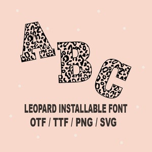 Leopard Print Font svg, Leopard Alphabet Letters and Numbers png, Cheetah Print Letters svg, Animal Print Letters Cut File, Varsity Font
