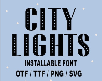 Dot Font TTF, Polka Dot Letters Svg, Cute Dot Font svg, Polka Dot Alphabet Png, Installable Font,