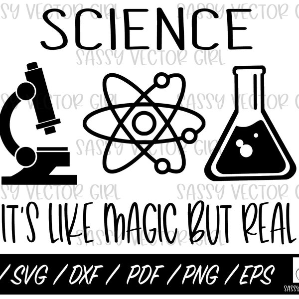 Science Teacher SVG, Science Like Magic But Real svg, Science svg, Science Cut File, Cut Files, Cricut, Silhouette, Instant Download