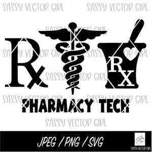Pharmacy Tech svg, Pharmacy svg, Pharmacist png, Pharmacy Tech Cut File, Digital Download
