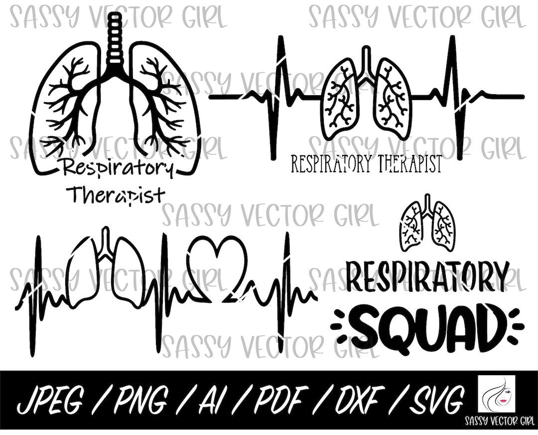Respiratory Therapist SVG Bundle, Rt Svg, Respiratory Therapy Svg