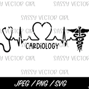 Kardiologie svg, Cardiac Nurse png, Cardiac Crew Shirt Design, Kardiologie LIfe Instant Download, Cardiac Nurse Herzschlag geschnitten Datei
