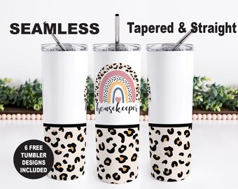 Housekeeper PNG Tumbler Wrap Design, Housekeeping Seamless Sublimation Design, Best Housekeeper Ever Skinny Tumbler PNG Wrap, Cleaning Lady