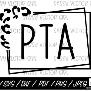 Leopard PTA Svg, Cheetah PTA png, PTA svg, Physical Therapist Assistant svg, Cut File for Cricut, Pta Shirt Design, Instant Download