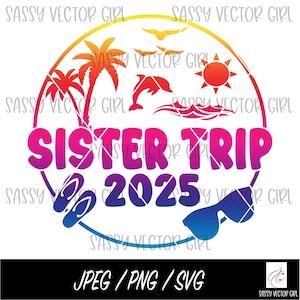 Viagem das irmãs png, Férias das irmãs png, Viagem das irmãs 2025 png, Camisa de praia da tripulação das irmãs, Praia das irmãs svg, Cruzeiro das irmãs png