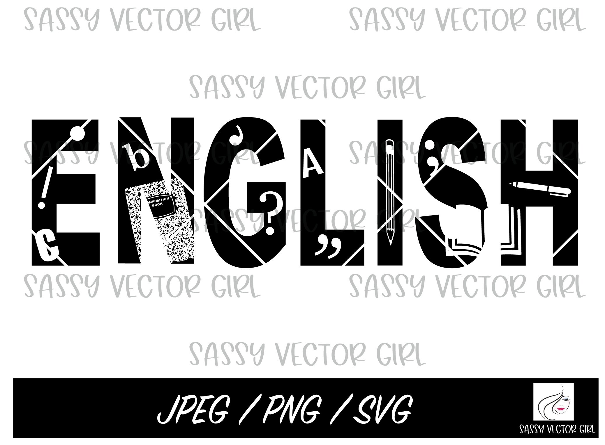 Eng Svg English SVG, English Png, English Teacher Svg, English Sublimation ...