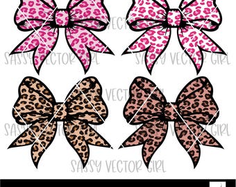 Lazo de leopardo (PNG), lazo de leopardo rosa (PNG), lazo de guepardo retro para sublimación, lazo de leopardo, diseño de camiseta de leopardo (PNG)