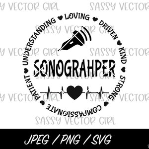 Sonographer svg, Sonography svg, Ultrasound Tech svg, Sonographer png,  Sonography png Shirt Design, Sonographer Cut File