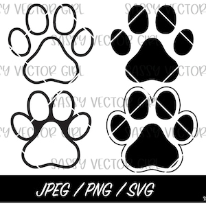 Paw Print Svg, Dog Paw Svg, Animal Paw Svg, Paw Svg, Paw Print png, Cat Paw Svg, Dog Paw Print Svg, Animal Paw Png