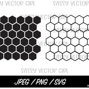 Honeycomb Pattern Svg, Seamless Hexagon Pattern Cut Files, Honeycomb Bee SVG, Hexagon svg, Hexagon png