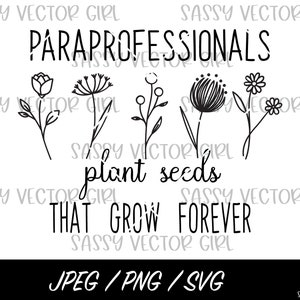 Paraprofessional svg,  Para Professional PNG, Para Svg, Paraprofessional Shirt Svg, Para Appreciation Svg, Para Cut File, Digital Download