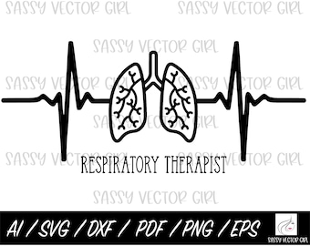 Atmungstherapeut SVG, Rt svg, Atemtherapie svg, Lunge svg, Rt png, Instant Download, PNG, Cut File for Silhouette, Cricut