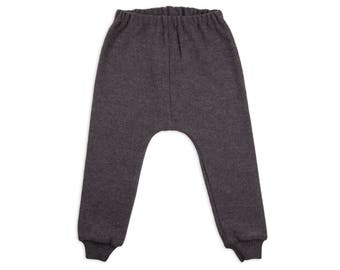 Spodnie dziecięce z wełny merynosów - legginsy dziecięce z wełny merynosów - spodnie haremowe z wełny merynosów