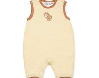 Wełniane bezrękawniki z bawełną - Rompersy - Rompersy niemowlęce - Rompersy niemowlęce bez rękawów - Wełniane bezrękawniki