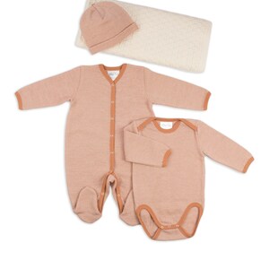 Merino wool clothing set Merino wool unisex clothing set Baby gift set Baby clothing set Toddler clothing set image 2