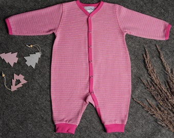 Piżama z wełny merynosów - Rompersy - Rompersy dla niemowląt - Rompersy z wełny merynosów - Rompersy dla maluchów