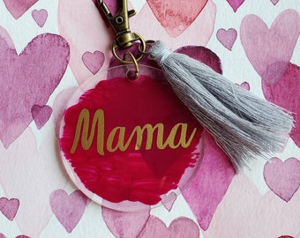 Mama Custom Acryllic Keychain