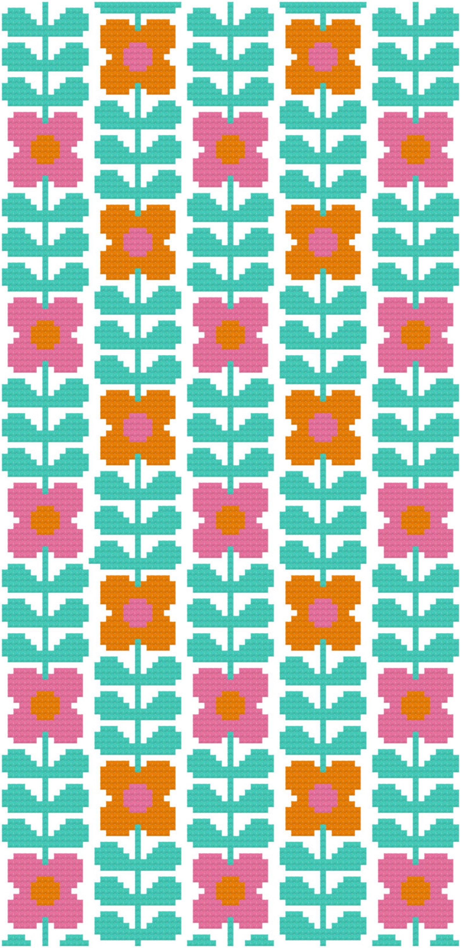 Cross Stitch Pattern ‘wallflower’ PDF - Etsy