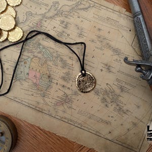 Pirate Treasure Replica Doubloon Necklace