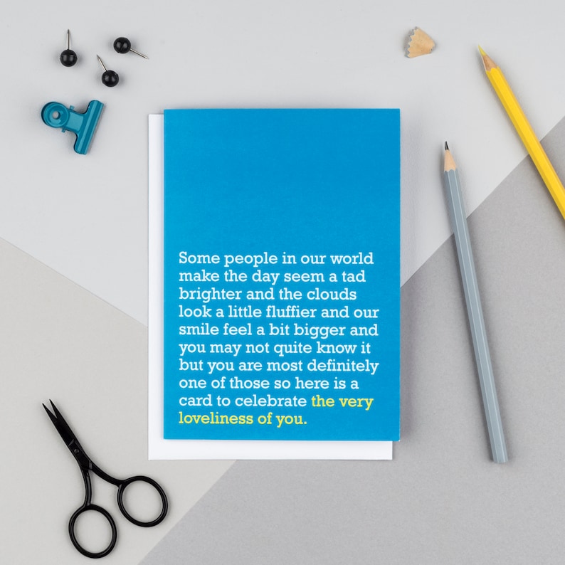 Positivity Card, Thank You Card, Encouragement Card, Teacher Card, Appreciation Card, Friendship Card, Original Quote Card, Just Because image 1