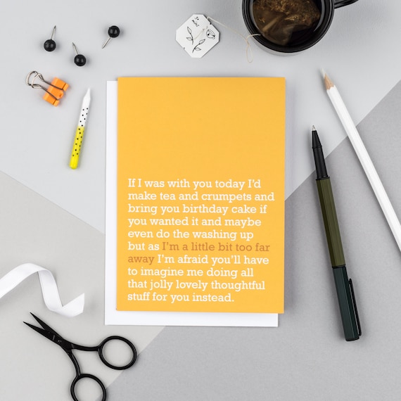 Too Far Away | Greeting Card Too Far Away | Greeting Card