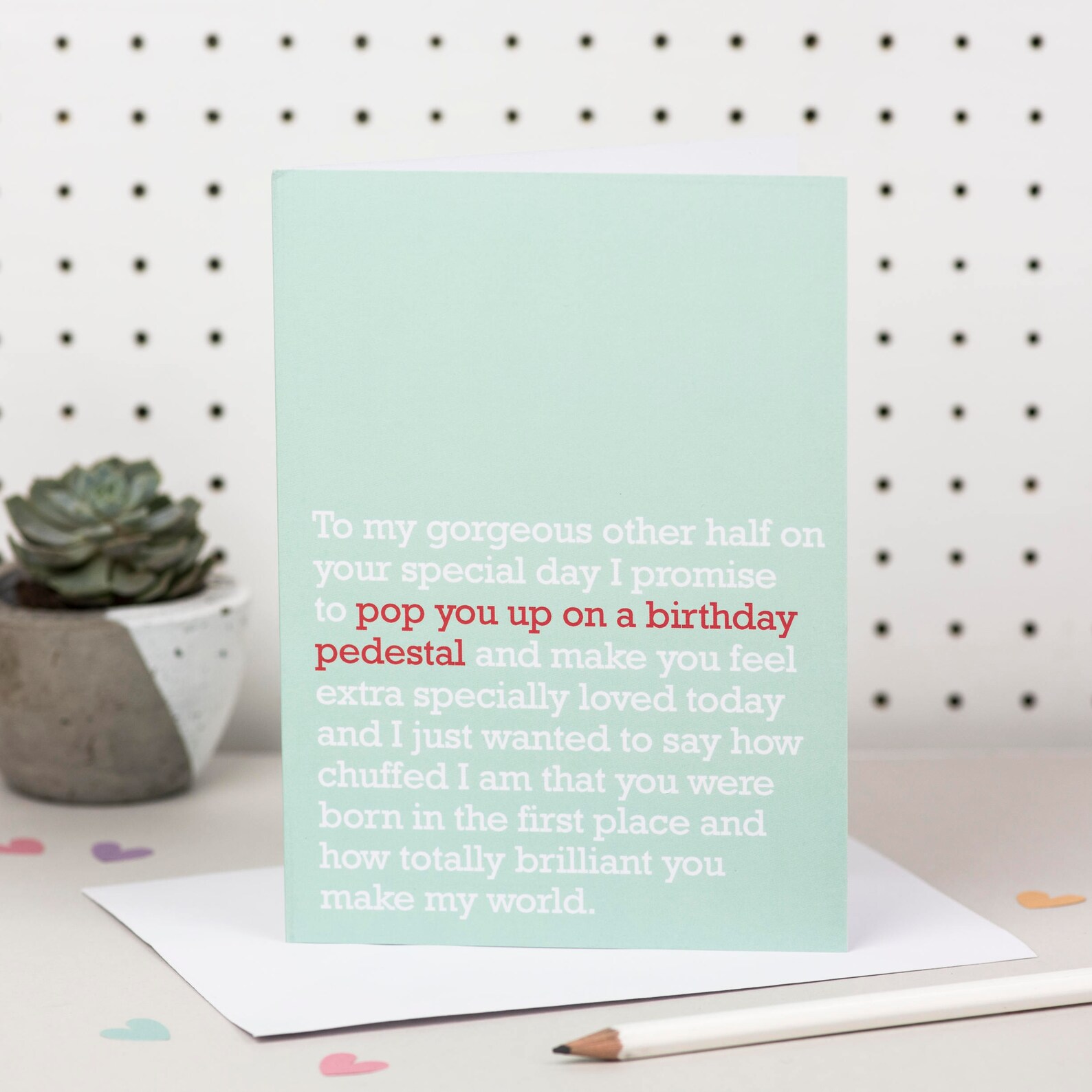 Partner Birthday Card the Ideal Card for Your Wife Husband Etsy
