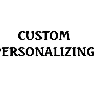 ADD PERSONALIZING to your puchased item Name Added to Embroidered Item image 2