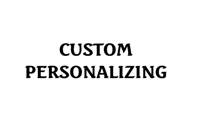 ADD PERSONALIZING to your puchased item Name Added to Embroidered Item image 2
