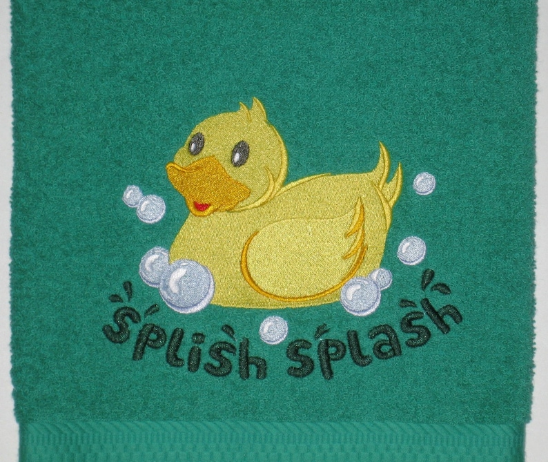 YELLOW DUCK Bath Towel Bath Time Fun Duck Towels Quack or Etsy