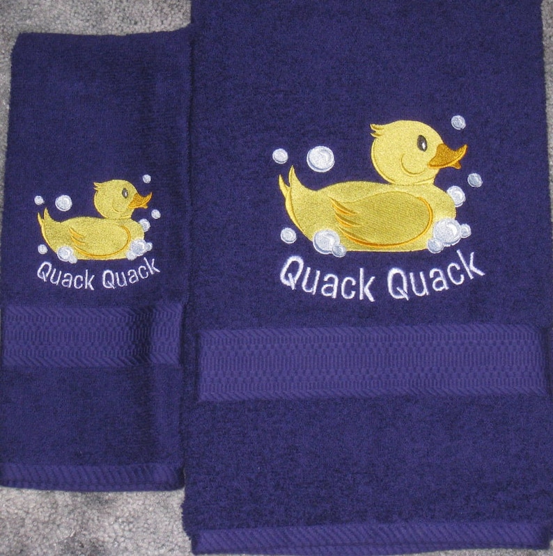 YELLOW DUCK Bath Towel Bath Time Fun Duck Towels Quack or Etsy