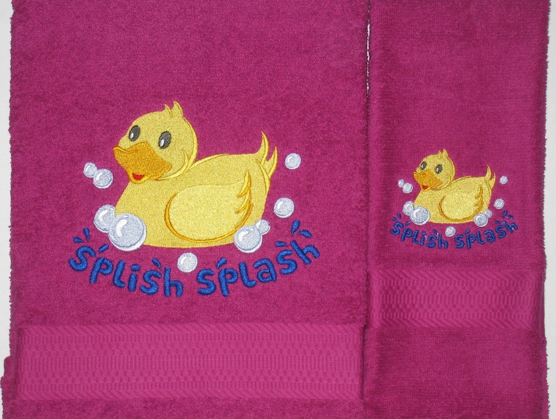 YELLOW DUCK Bath Towel Bath Time Fun Duck Towels Quack or Etsy