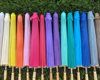 Paper Parasols for Wedding Pictures, Wedding Ceremony, Wedding Decor, Beach Wedding, Paper Umbrella, Flower Girl Parasol, Sun Umbrella