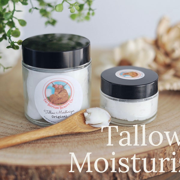 TALLOW MOISTURIZER-grass fed/finsished beef suet tallow