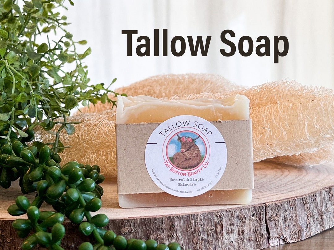 TALLOW SOAP Free Shipping Grass Fed & Finished Beef Suet Etsy