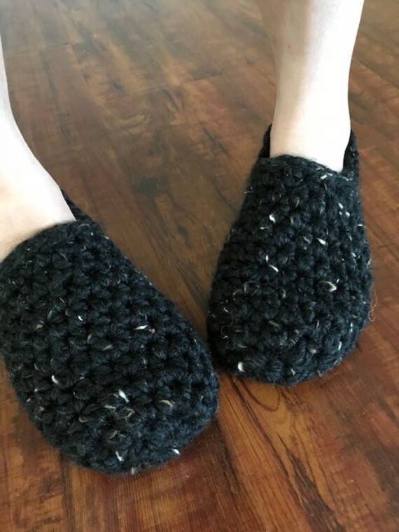 Extra Chunky Crochet Knit Slippers Booties House Shoes That Etsy