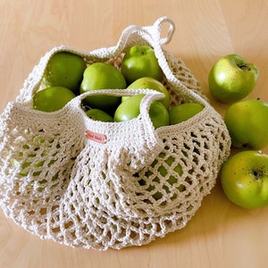 Handmade Reusable French Market Bag Net Bag Eco Bag Grocery Bag Shopping Bag Farmer&#39;s Market Bag Beach Bag Mothers & Fathers Day Gift