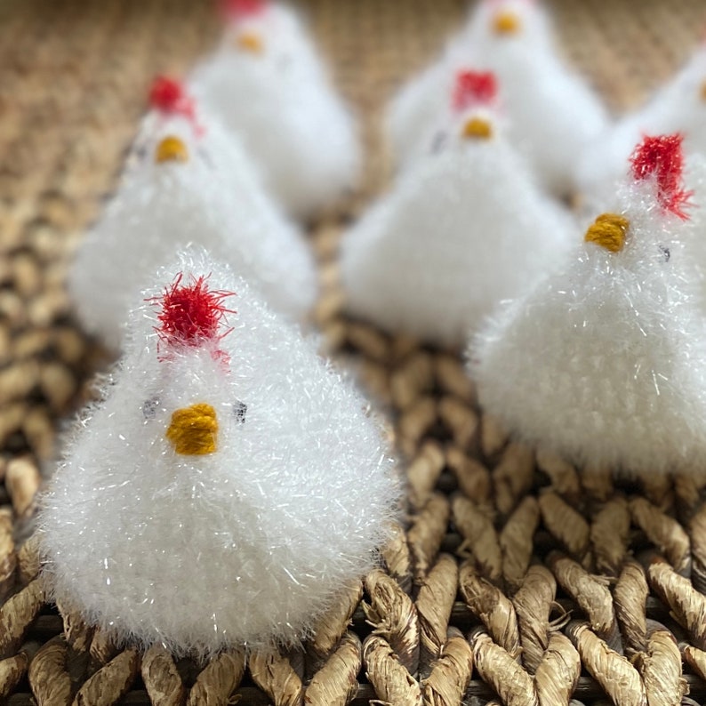 Dish Scrubbies Scrubber Scrubby Sponge Reusable Chicken Amigurumi - Thumbnail 2