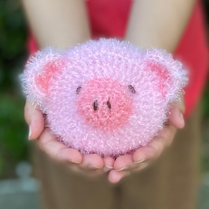 Dish Scrubbies Scrubber Scrubbie Scrubby Sponge Reusable Pig Amigurumi Gift Idea Comes in Box Handmade Korean Susemi Yarn