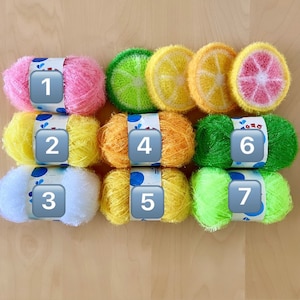 Yarn for Dishcloth Scrubby Scrubber Scrubbies Korean Susemi Yarn Eyelash Yarn Sparkly Yarn 1 Skein 80 grams