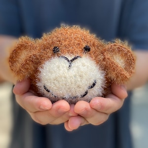 Dish Scrubbies Scrubber Scrubbie Scrubby Sponge Reusable Monkey Amigurumi Gift Idea Comes in Box Handmade Korean Susemi Yarn