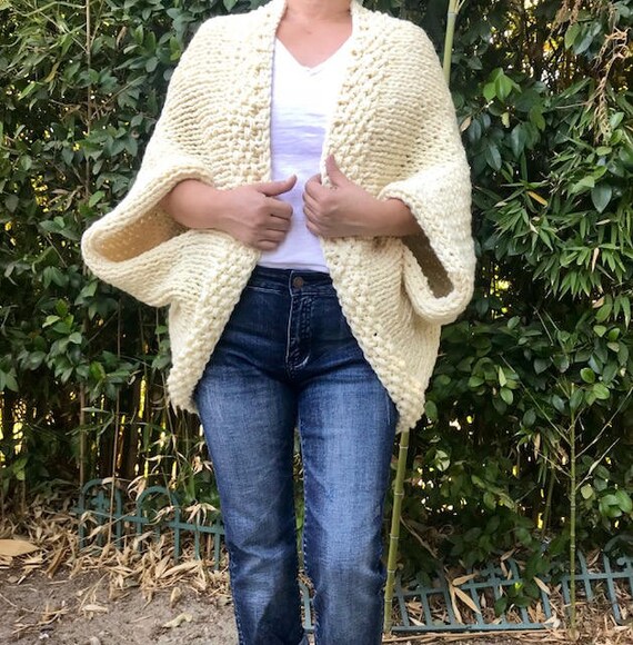 cream cocoon cardigan