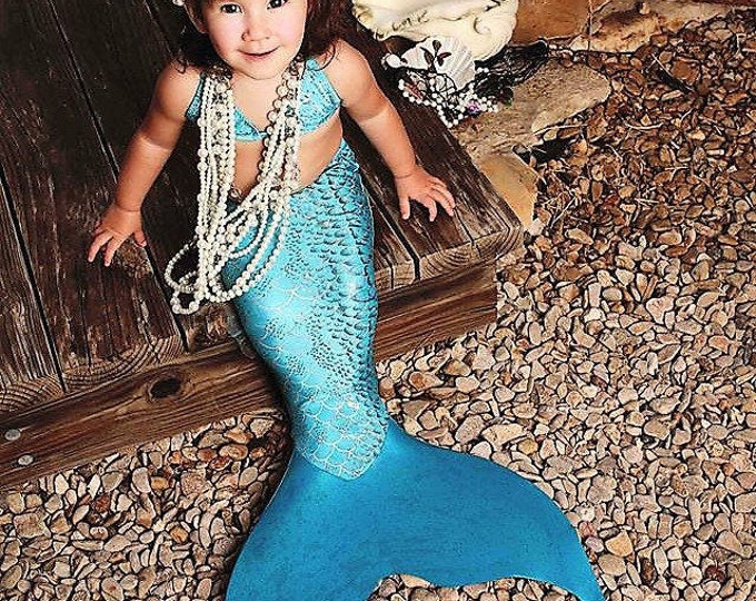 Swimmable Mermaid Tail, Top and Sun Tails Keiki Mono Fin for Little