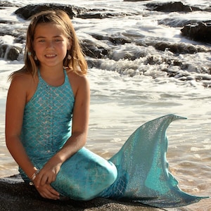 Swimmable Mermaid Tail & Tankini Top (WITHOUT A MONO FIN)