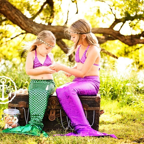 Swimmable Mermaid Tail Top and Sun Tails Keiki Mono Fin for Etsy