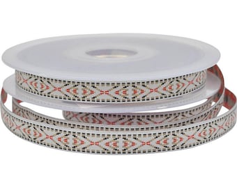 Woven Ribbon Boho Ethno 12 mm Border Trim