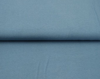 Jersey uni rauchblau blau 50 cm x 150 cm Kleidungsstoff Bambusjersey von Katinoh